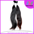 Chemical free 100% natural color remy human hair bulk extensions